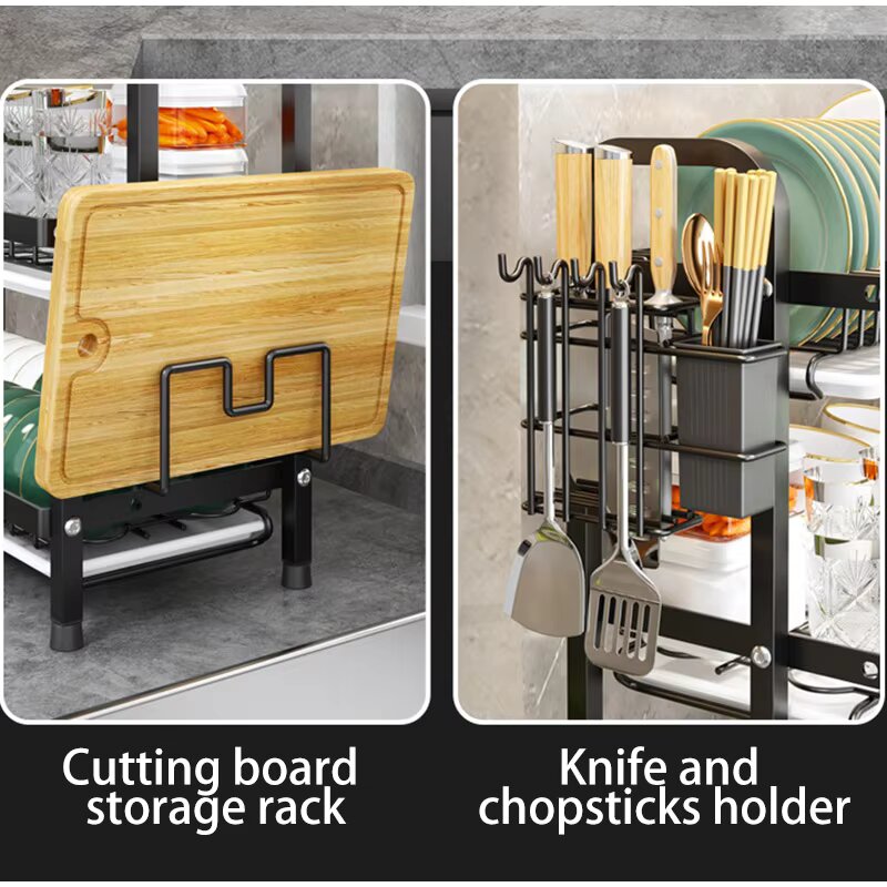 2-Tier Compact Dish Drying Rack